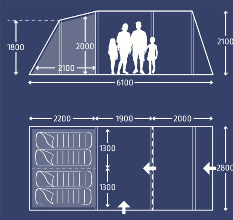 Kampa Hayling 4 Poled Tent Package - Image 7