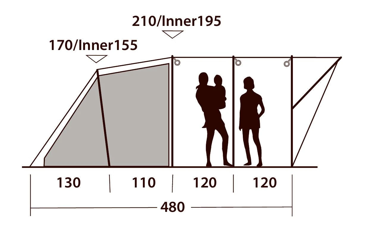 Outwell Lawndale 600 Tent - Image 3