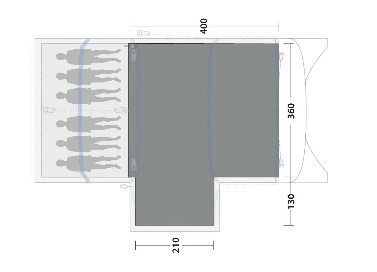 Outwell Montana 6PE Woven Carpet - Image 3