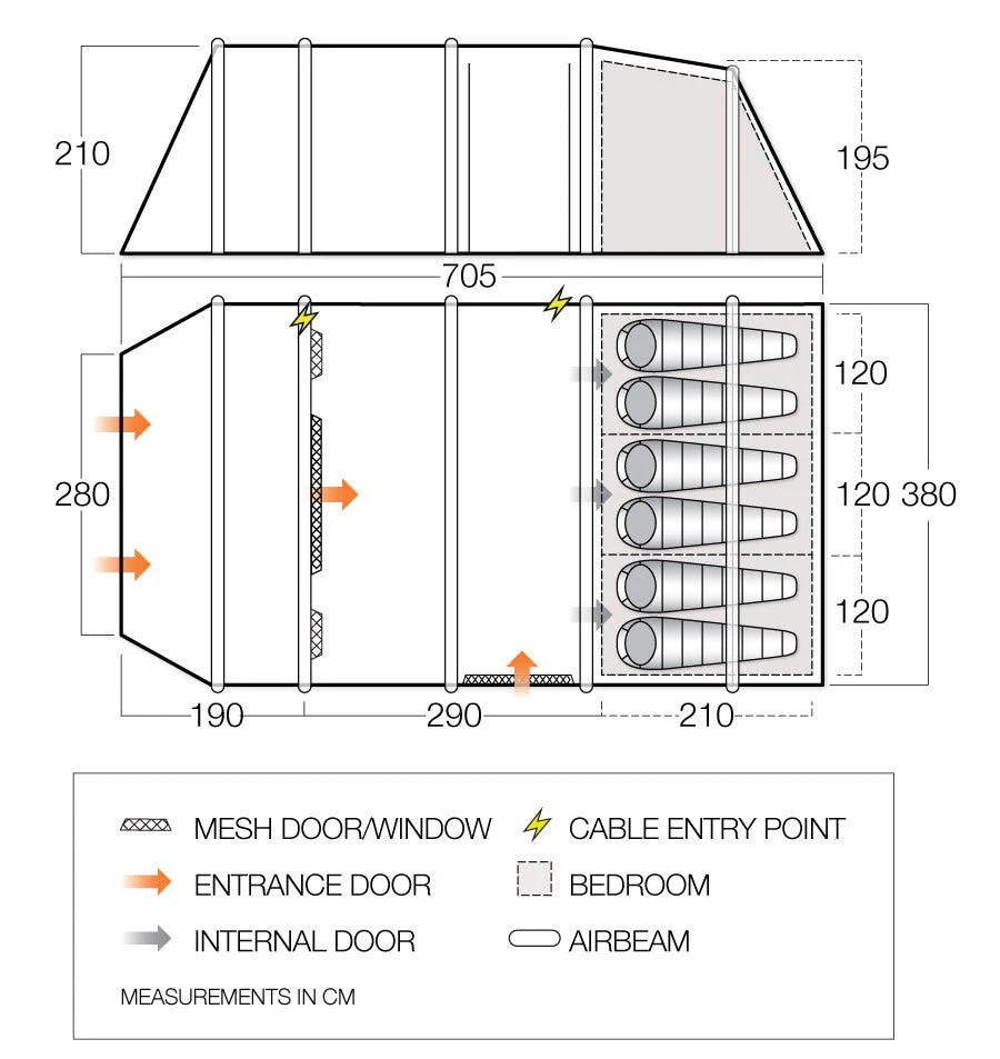 Vango Joro Air 600XL Sentinel Eco Dura Tent - Image 11