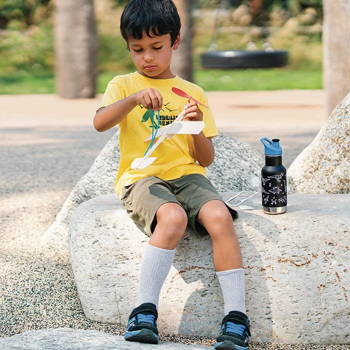 Klean Kanteen Insulated Kid Classic (355ml) - Paper Dinos - Image 5