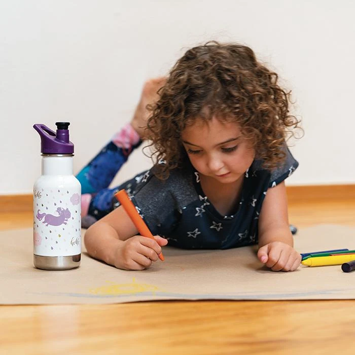 Klean Kanteen Insulated Kid Classic (355ml) - Lizard Tails - Image 2