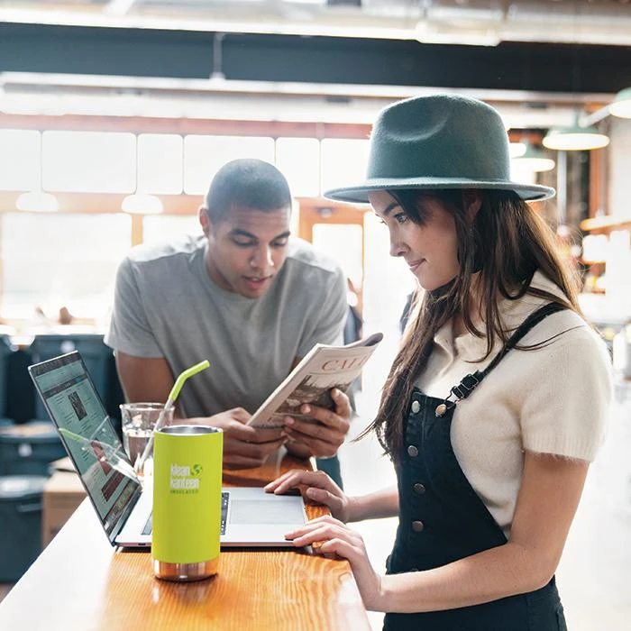 Klean Kanteen Insulated TK Wide With Café Cap 355ml - Brushed Steel - Image 5