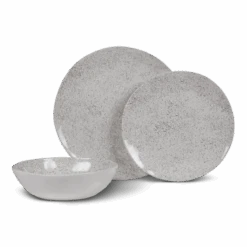 Kampa Natural Stone 12 Piece Melamine Dinner Set