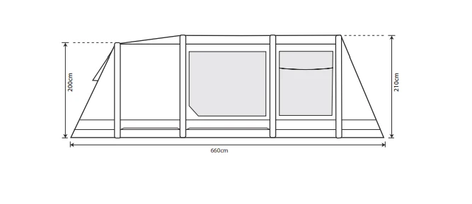 Outdoor Revolution Airedale 5.0S Air Tent - Image 4