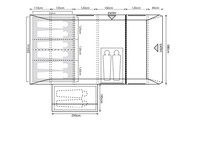 Outdoor Revolution Airedale 6SE Tent - Image 9