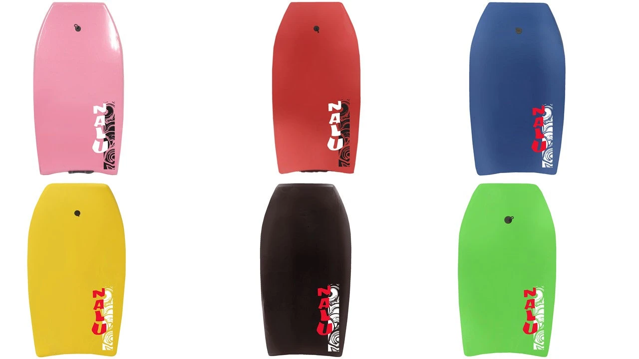 Nalu Surf 42 Inch Pro XPE Slickback Bodyboard With Leash - Image 8