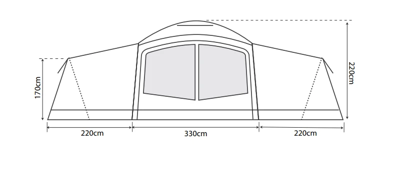 Outdoor Revolution Camp Star 1200 Air Tent Bundle - Image 3