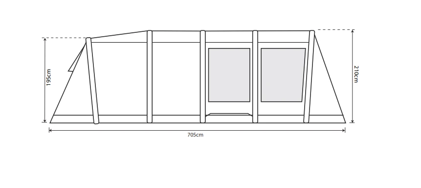 Outdoor Revolution Camp Star 600 Air Tent Bundle - Image 3