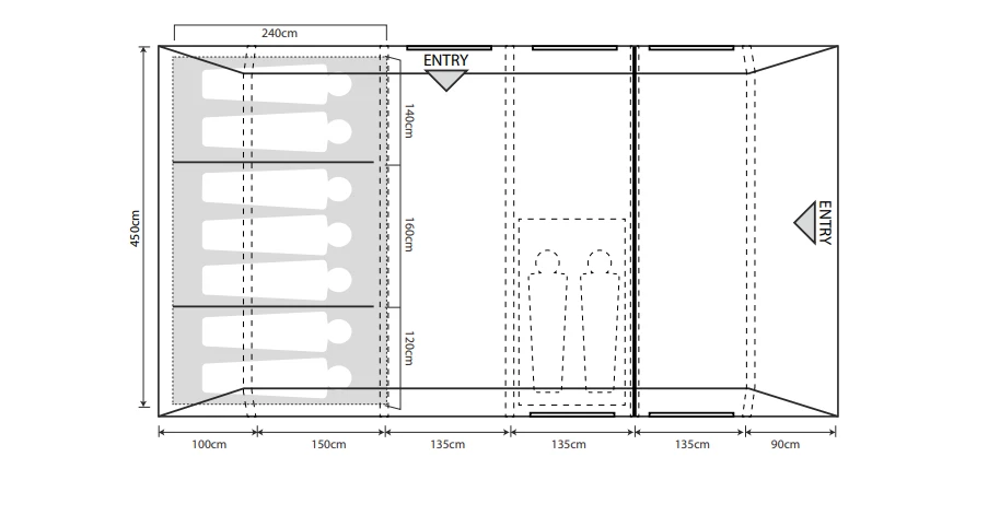 Outdoor Revolution Camp Star 700 Air Tent - Image 2