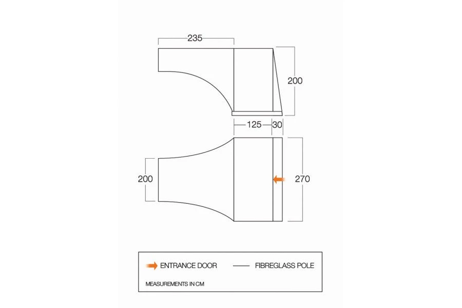 Vango Experience Side Awning - SentAct - TA003 - Image 2