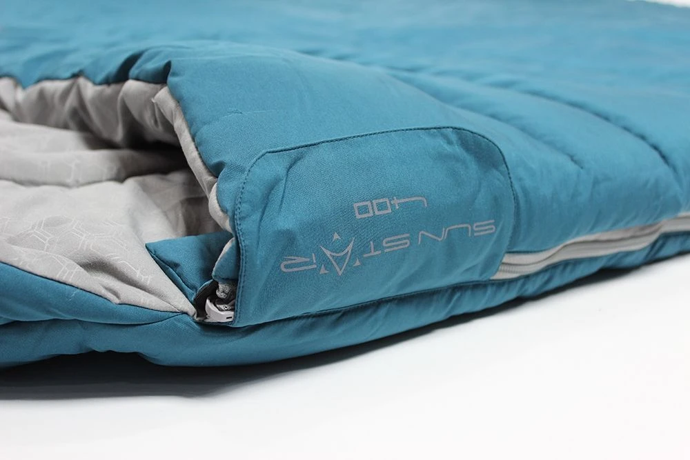 Outdoor Revolution Sun Star Double 400 Sleeping Bag - Blue Coral - Image 3