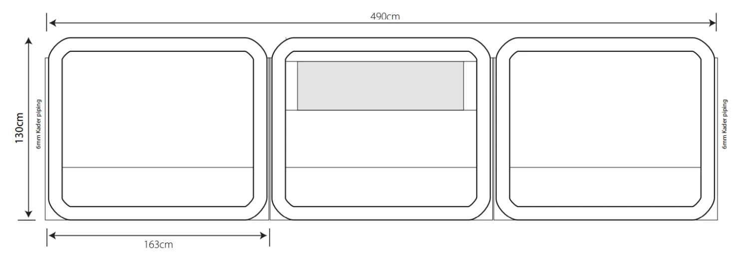 Outdoor Revolution Oxygen 3 Panel Windbreak - Image 4