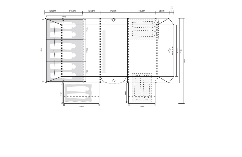Outdoor Revolution Ozone 8.0 Safari Lodge Air Tent Package - Image 12